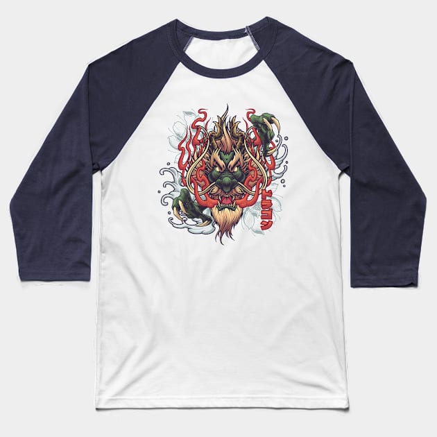 Roar of The Dragon Baseball T-Shirt by angoes25